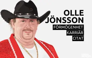 Olle Jönsson förmögenhet karriär citat