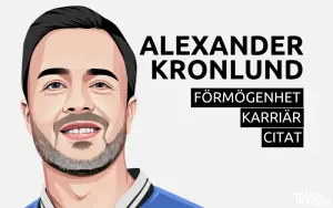 Alexander Kronlund förmögenhet karriär citat